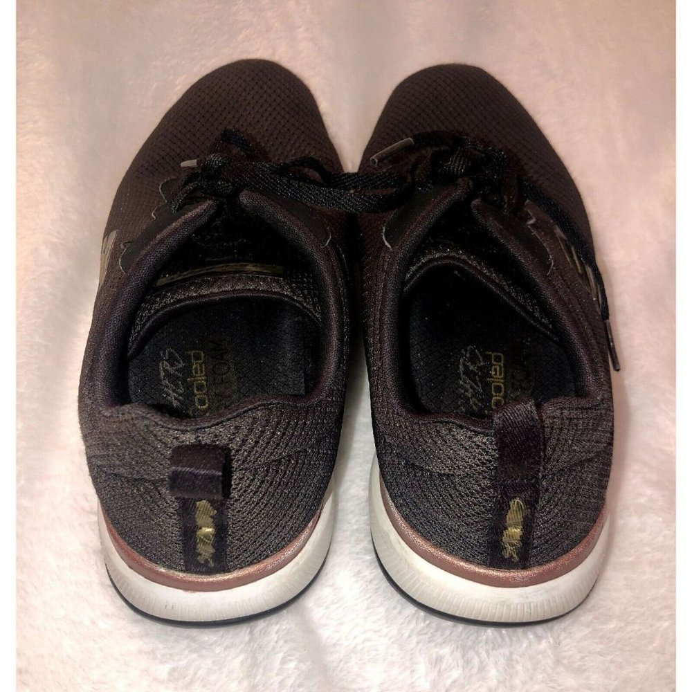 SKECHERS LITE WEIGHT WALKING RUNNING ATHLETIC SHOES MENS SIZE 9 BLACK - Picture 5 of 5